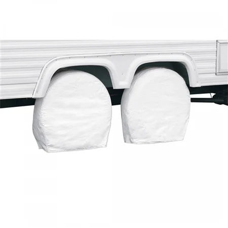 Classic Accessories RV Wheel Covers – 21″-24″ – White