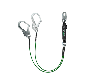 Opens dialog Safewaze 019-2014 - Leading Edge 6' Energy Absorbing Lanyard, Dual Leg, Rebar Hooks