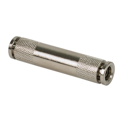 VIAIR 3/8 to 3/8 Straight Union Fitting 10 Piece Set Nickel-Plated Brass (13802-BP)