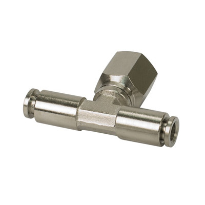 VIAIR 1/4 NPT Male to 3/8 Swivel T-Fitting 10 Piece Set Robust Design (13814-BP)