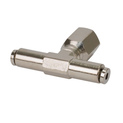 VIAIR 1/8" NPT Female to 1/4" Swivel T-Fitting 10 pcs DOT Approved (11426-BP)