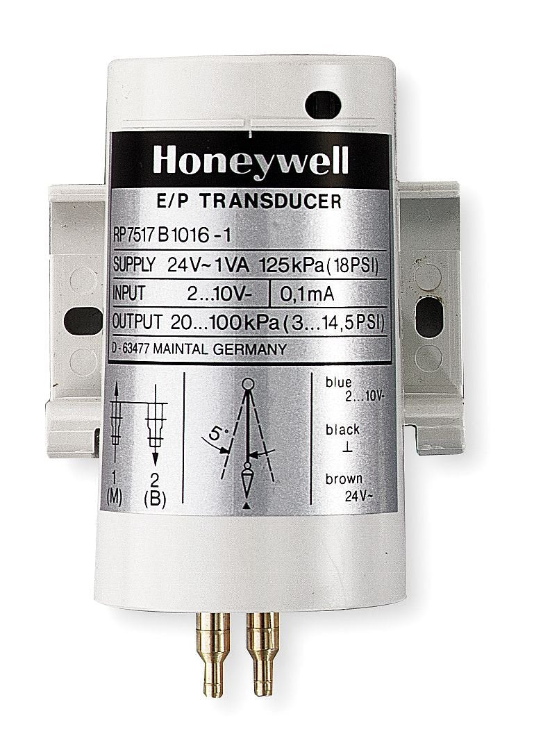 Honeywell RP7517B1016 Electronic Pneumatic Transducer 2-10V DC 0-18 psi