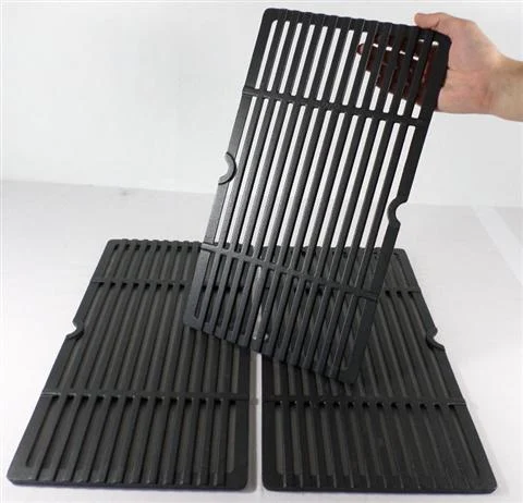 18″ X 29-5/8″ Three Piece Matte Finish Cast Iron Cooking Grate Set