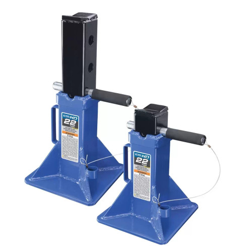 K Tool International 22-Ton Jack Stands HD Pair