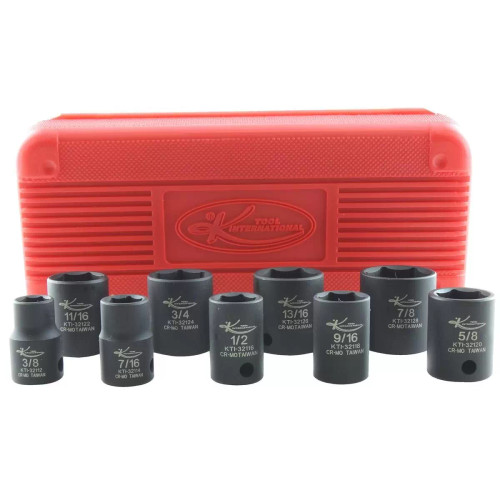 K Tool International SOC SET IMP 3/8" DR STANDARD 9 PC.