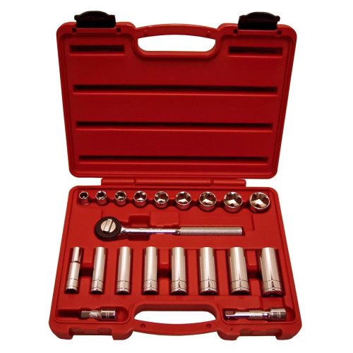 K Tool International 20-PIECE 3/8 " DR 6-PT SAE SOCK