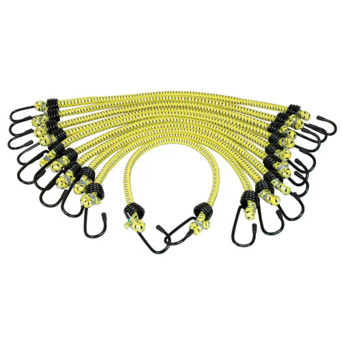 K Tool International BUNGEE CORD 3/8IN. X 24IN. GENERAL PUPOSE 10/PK