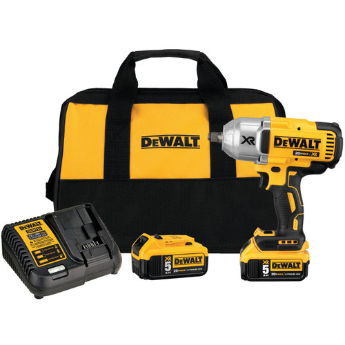 Dewalt DCF899HP2 20V MAX* XR Brushless High Torque 1/2 in. Impact Wrench Kit with Hog Ring Anvil (5.0Ah)