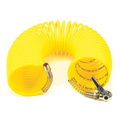 VIAIR 35ft Coil Hose with 1/4" M Swivel and Clip-on Chuck (00037)