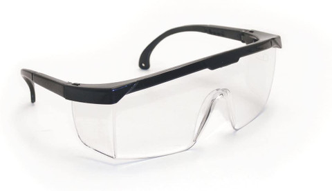 SAS Safety 5270 Hornets Safety Glasses - Black Frame with Clear Lens - Polybag