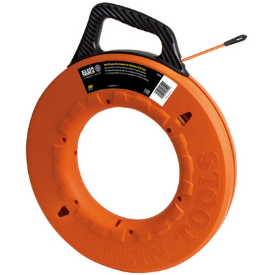 Klein Tools 56059 Grooved Fiberglass Fish Tape 200-Foot
