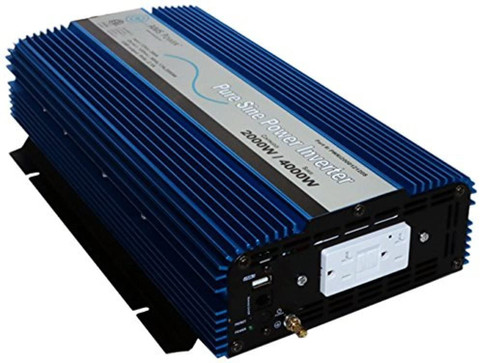 AIMS Power 2000 Watt Pure Sine Wave Inverter (PWRI200012120S)