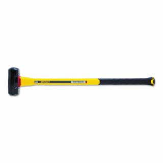 Stanley Anti-Vibe Sledge Hammers, 8 lb Head, 27 3/8 in Handle, Straight Handle