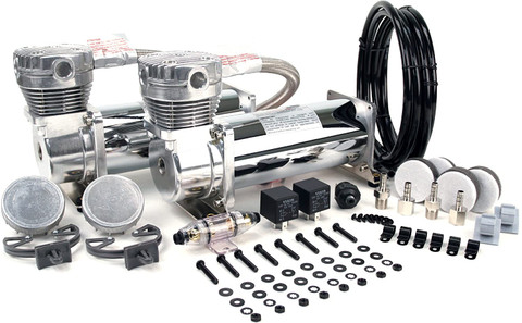 VIAIR 480C Dual Chrome Air Compressor Value Pack 200 PSI (48032)