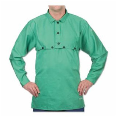 Opens dialog BEST WELDS 902-CA-175XL-24 - Flame Retardant Sateen Bibs, 24" Hook/Loop, One Size, Green