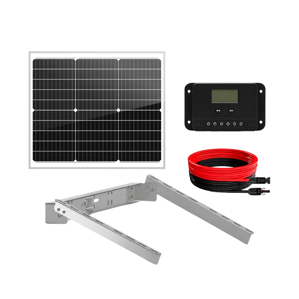 ASE 50W/12V Solar Panel Kit with Brackets | FAS-SP50KIT
