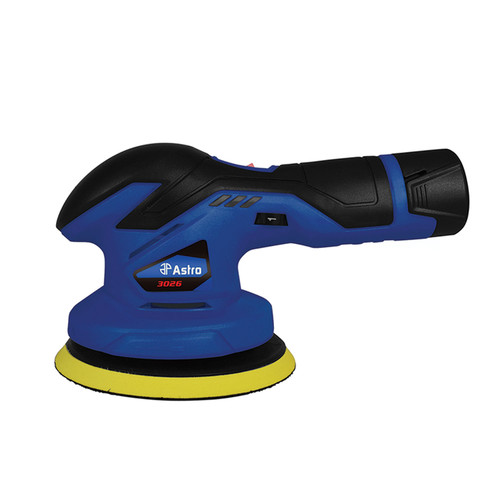 Astro Pneumatic 12V Cordless Variable Speed Palm Polisher with 2 Batteries part #:AST-3026