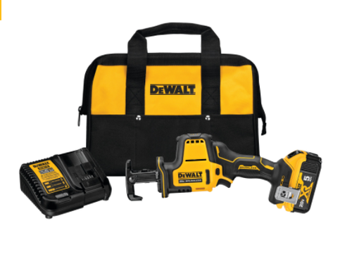 Dewalt DCS369P1 ATOMIC 20V MAX* Cordless One-Handed Reciprocating Saw Kit