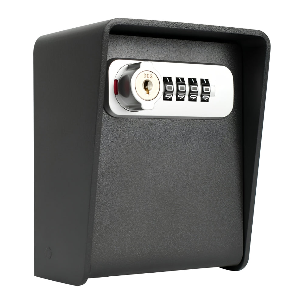 Barska CB14206 Wall-Mounted Key Lock Box with Combination and Key Lock