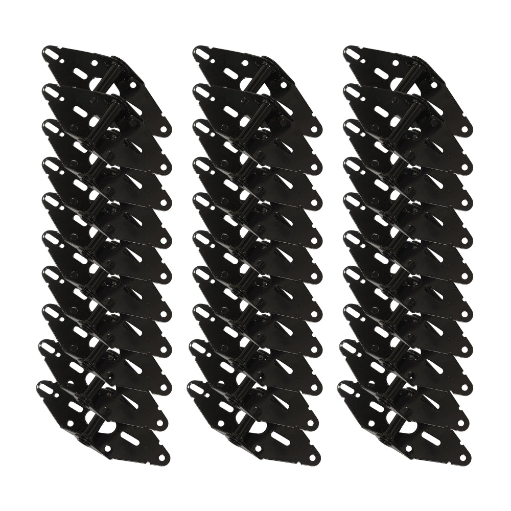 Fehr GDHINGE14-1BL Black-Coated Residential Garage Door #1 14-Gauge Hinge (Pack of 50)