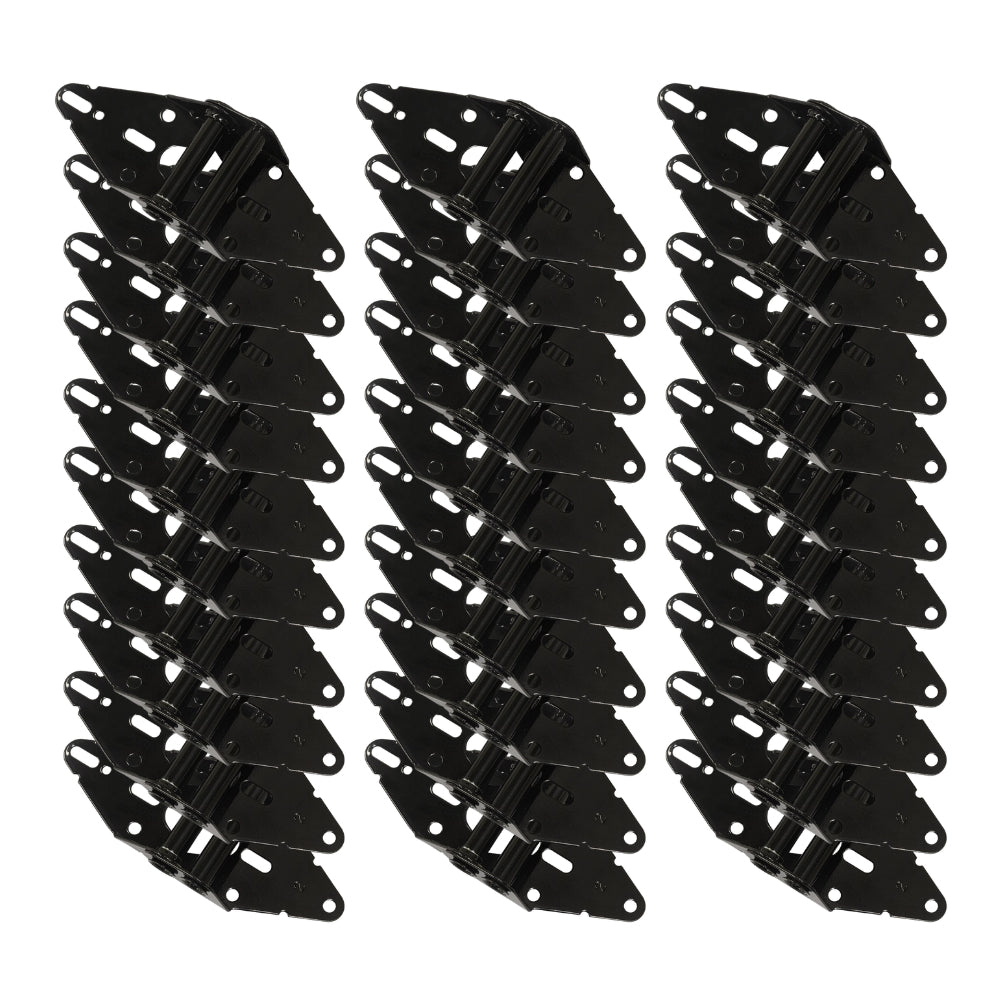 Fehr GDHINGE14-2BL Black-Coated Residential Garage Door #2 14-Gauge Hinge (Pack of 50)