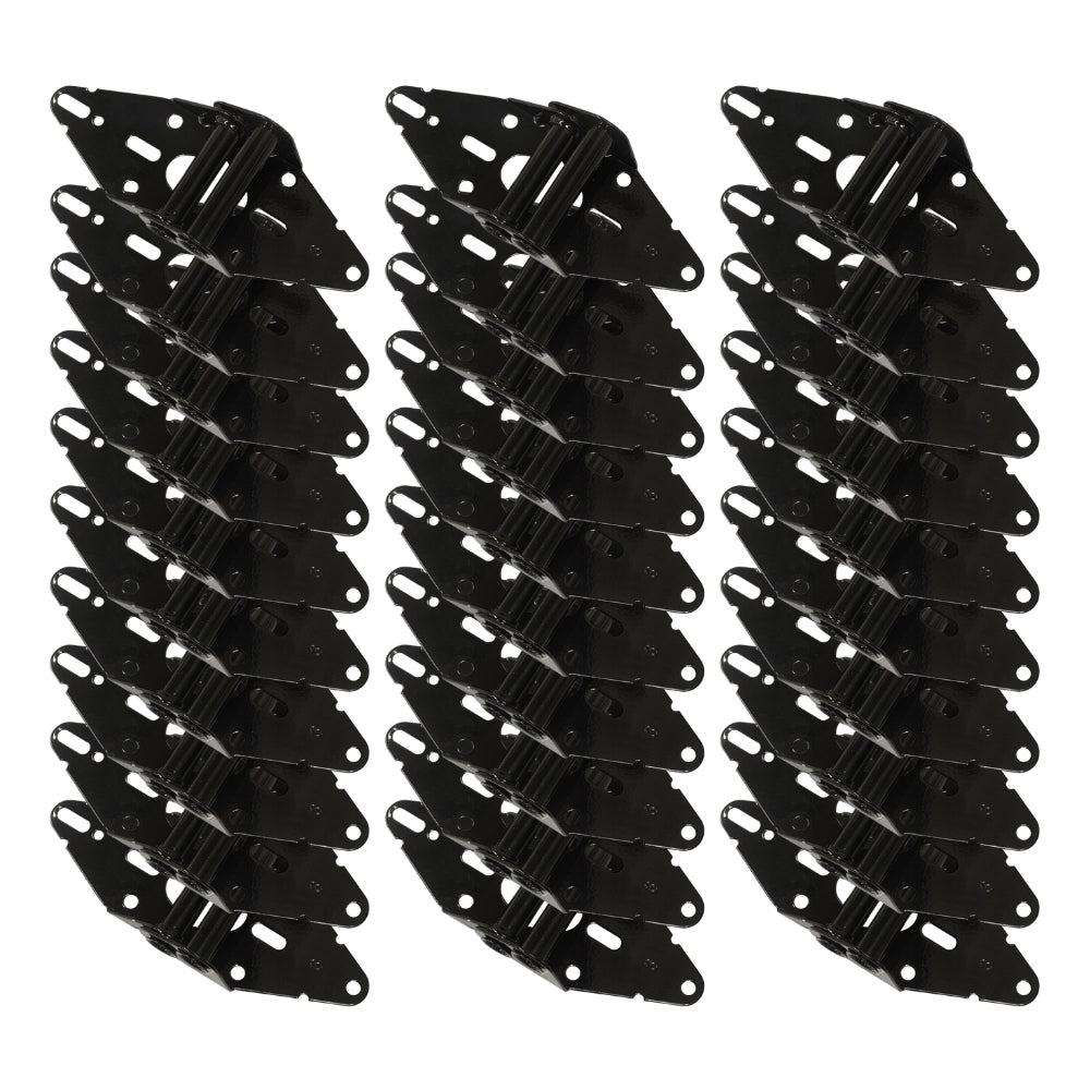 Fehr GDHINGE14-3BL Black-Coated Residential Garage Door #3 14-Gauge Hinge (Pack of 50)