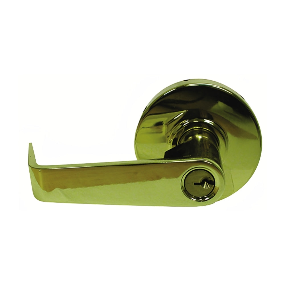 General Lock L253S-605-C-LL-ANSI Bright Brass Grade 2 Cylindrical Entry Clutched S-Leverset (Less Latch)
