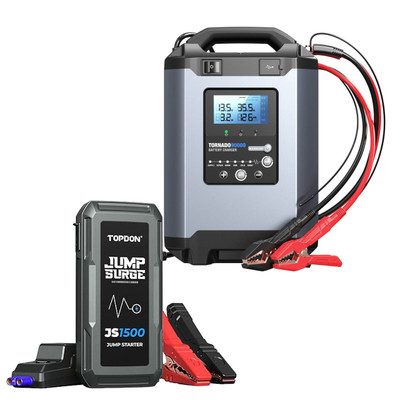 TOPDON USA Tornado 90000 Professional-Grade Smart Battery Charger (TD52130061) + Free Tool