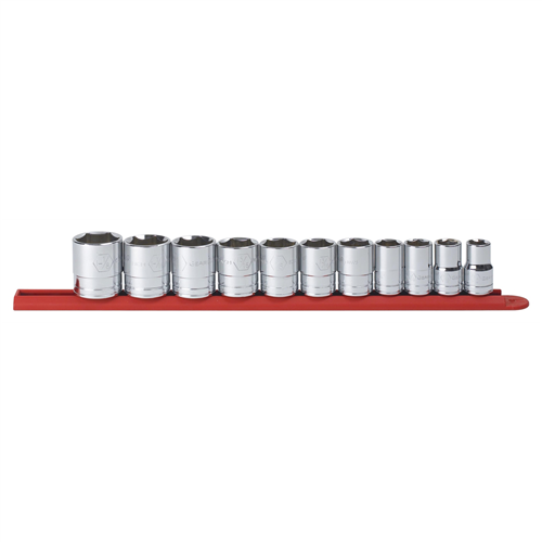 KD Tools 80703 11-Piece 1/2" Drive 6 Point Standard SAE Socket Set