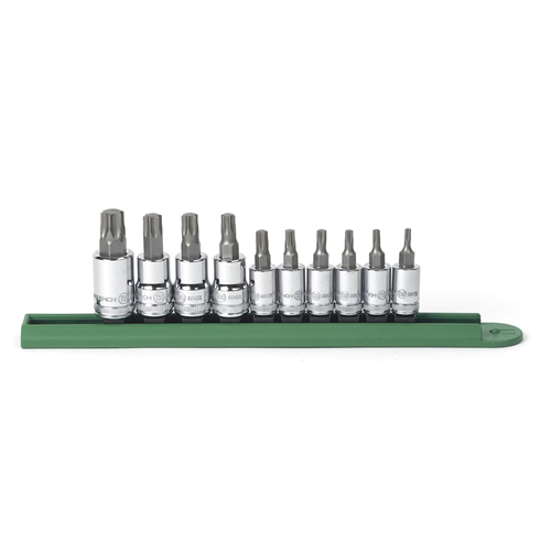 KD Tools 80722 10-Piece Torx Press Fit (1/4" and 3/8" Drive) Bit Socket Set