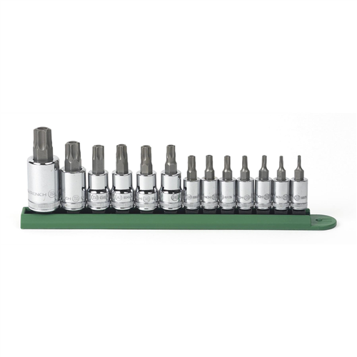 KD Tools 80725 13-Piece 1/4", 3/8" and 1/2" Drive Tamper Proof Torx Socket Set