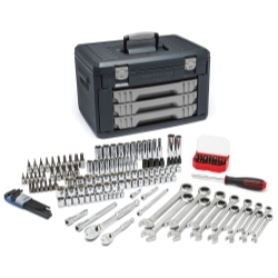 KD Tools 80943 168-Piece 1/4 in., 3/8 in. Drive Metric Mechanics Hand Tool Set