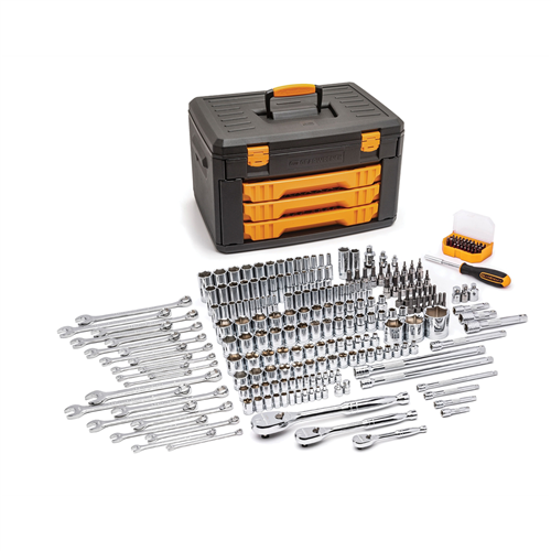 KD Tools 80966 Gearwrench 243-Piece Tool Set with 6-Point Socket 1/4", 3/8", 1/2" Drive
