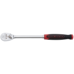 KD Tools 81029 1/4 in. Drive 84-Tooth Full Polish Long Handle Ratchet - Cushion Grip Handle