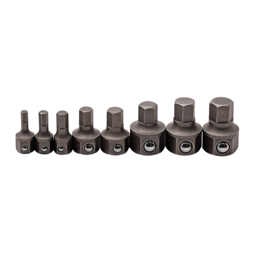 KD Tools 81550 8 Piece Metric Hex Ratcheting Wrench Insert Bit Set