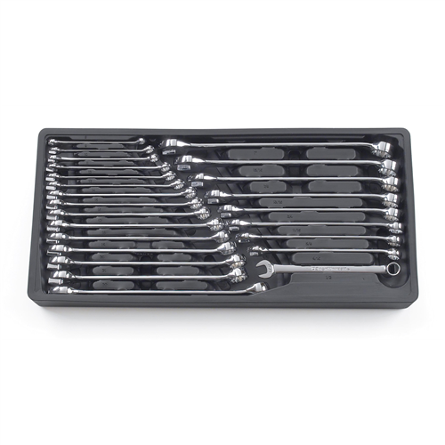 KD Tools 81900 24-Piece SAE/Metric Long Pattern Combination Non-Ratcheting Wrench Set