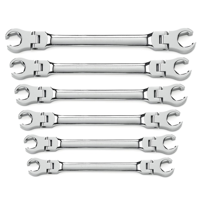 KD Tools 81911 6 Piece Metric Flex Flare Nut Wrench Set