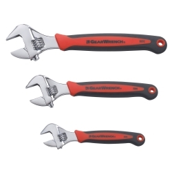 KD Tools 81990 3-Piece Adjustable Wrench Set (6", 8" and 10")