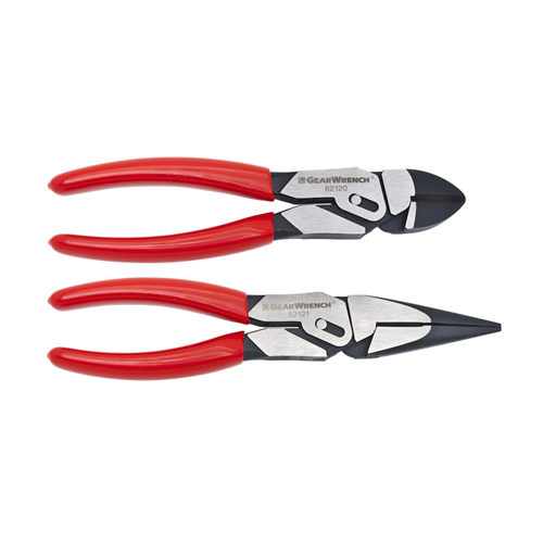 KD Tools 82124 2-Piece GW PivotForce Compound Action Pliers, Long Nose and Diagonal