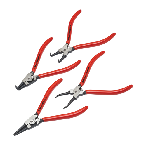KD Tools 82150 4 Pc. 7" Fixed Tip Internal & External Snap Ring Plier Set