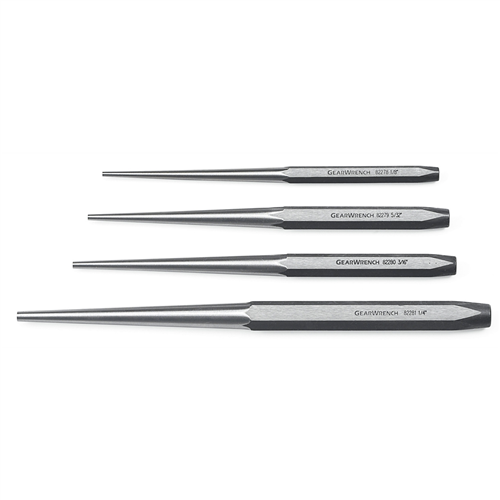KD Tools 82307 4 Pc. Long Taper Punch Set