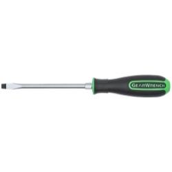 KD Tools 82693 1/4 in.x4 in. Slotted Screwdriver with Hex Bolster (Green)