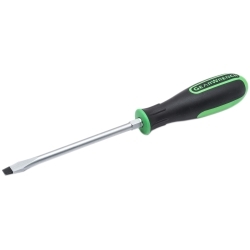 KD Tools 82694 5/16 in.x6 in. Slotted SCrewdriver with Hex Bolster (Green)
