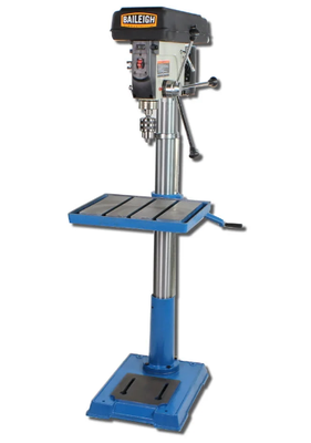 Baileigh 110V 15" Floor Drill Press 12 Spindle Speeds 12"x 12" Table (1002988)