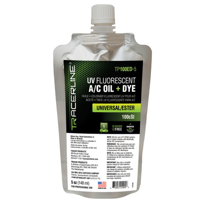 Tracerline 5oz 100 cSt/Ester Universal/Ester Oil + UV Dye (TP100ED-5)