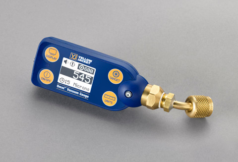 Yellow Jacket Omni Digital Vacuum Gauge with 5/16" Coupler for HVAC Systems (69021)