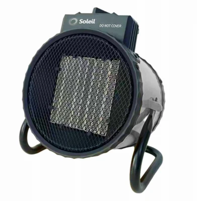 Compact 1500w Ceramic Space Heater With Thermostat & 3 Settings