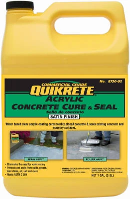Clear Acrylic Concrete Cure And Seal – 1 Gallon Satin Finish Protector