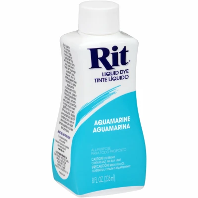 Rit Aqua Marine 8 Oz Liquid Fabric Dye – Vibrant Aqua Marine Color For Clothes & Home