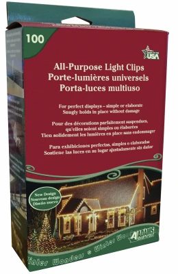 100-pack Versatile Light Holder Clips For Outdoor Decoration